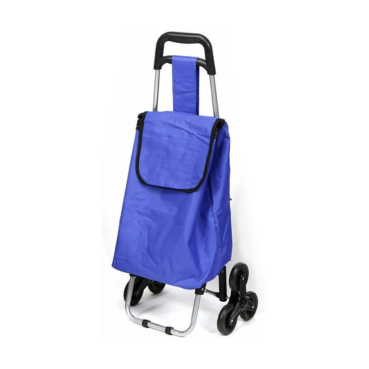 Carrito de Compra 40 Litros capacidad & 3 Ruedas - Azul