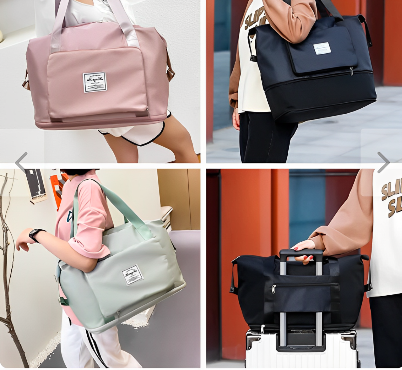 Bolso plegable multiusos: Viajes, deporte, universidad y trabajo - Lila