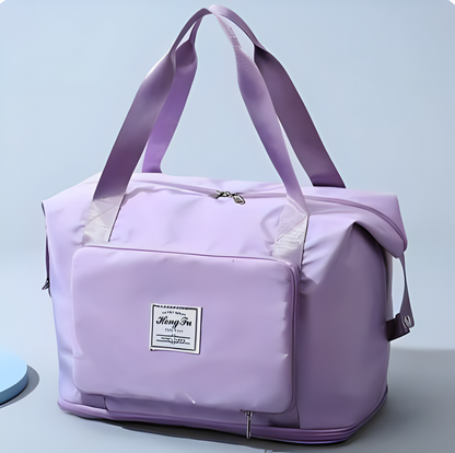 Bolso plegable multiusos: Viajes, deporte, universidad y trabajo - Lila