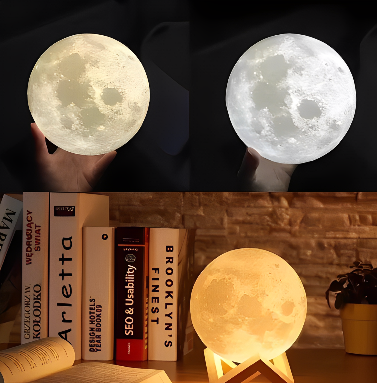 Difusor de fragancia lámpara luna